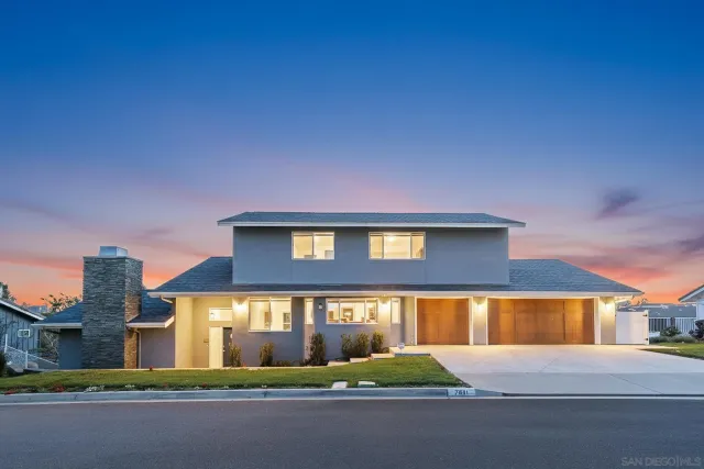 a front view of a building