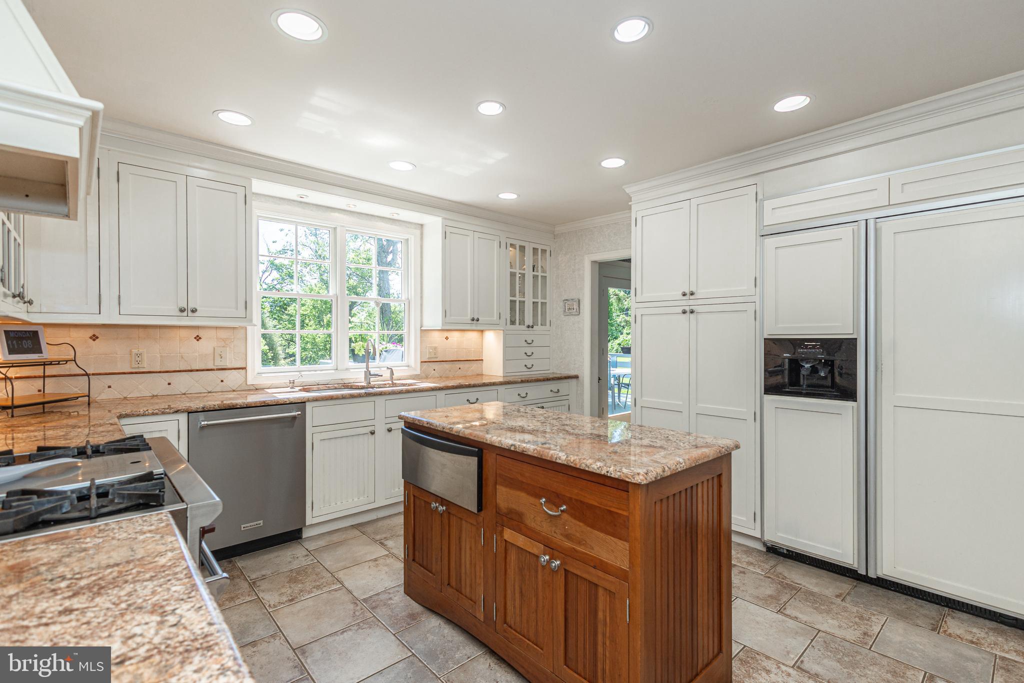 3048 Aquetong Road New Hope, PA 18938 - Photo 14 of 30 a kitchen with kitchen island granite countertop appliances cabinets and a counter top space