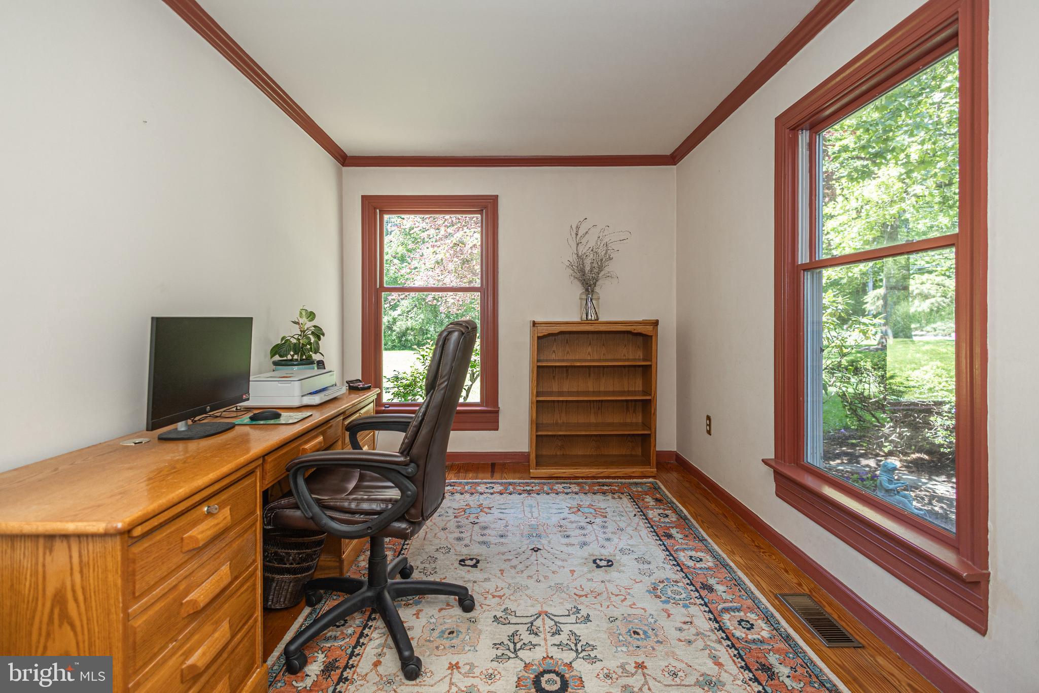 3048 Aquetong Road New Hope, PA 18938 - Photo 18 of 30 a view of a workspace with furniture and a window