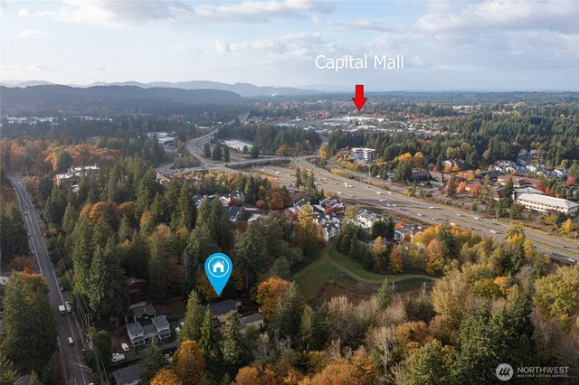 a view of city and ocean