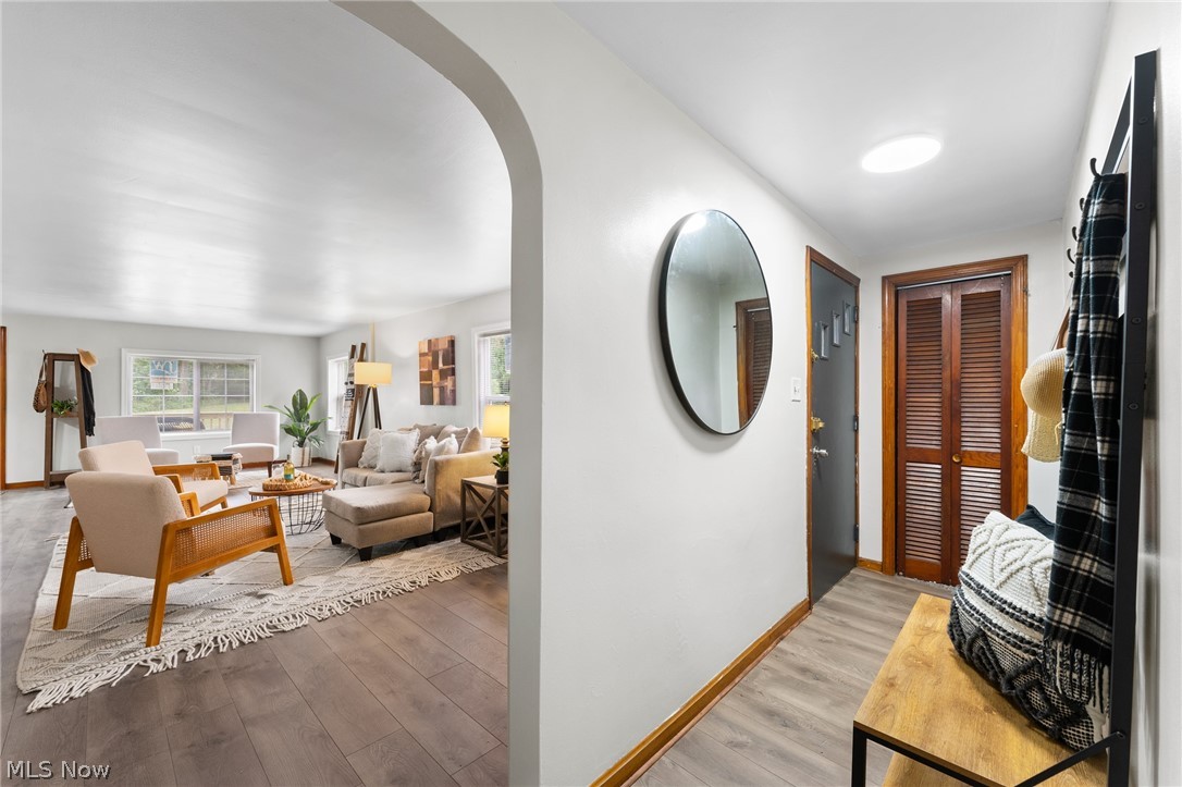 3568 McCartney Road Youngstown, OH 44505 - Photo 15 of 29 Hallway with light hardwood / wood-style floors