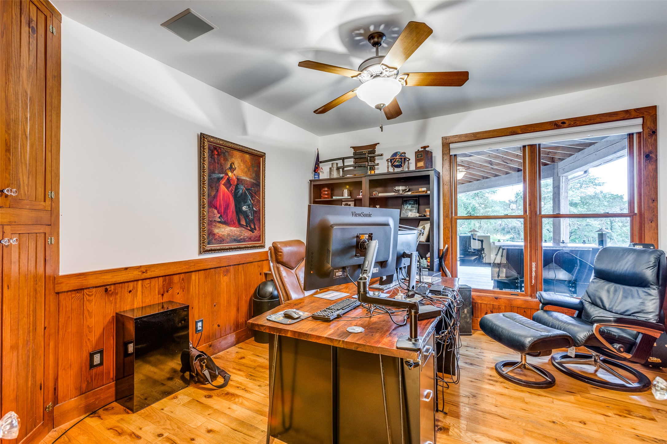 608 Innwood Drive Georgetown, TX 78628 - Photo 20 of 40 His office overlooking beautiful backyard