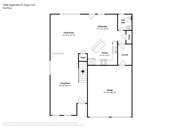 $2,195 | 14906 Sugarhollow Drive, Sugar Land, TX 77498