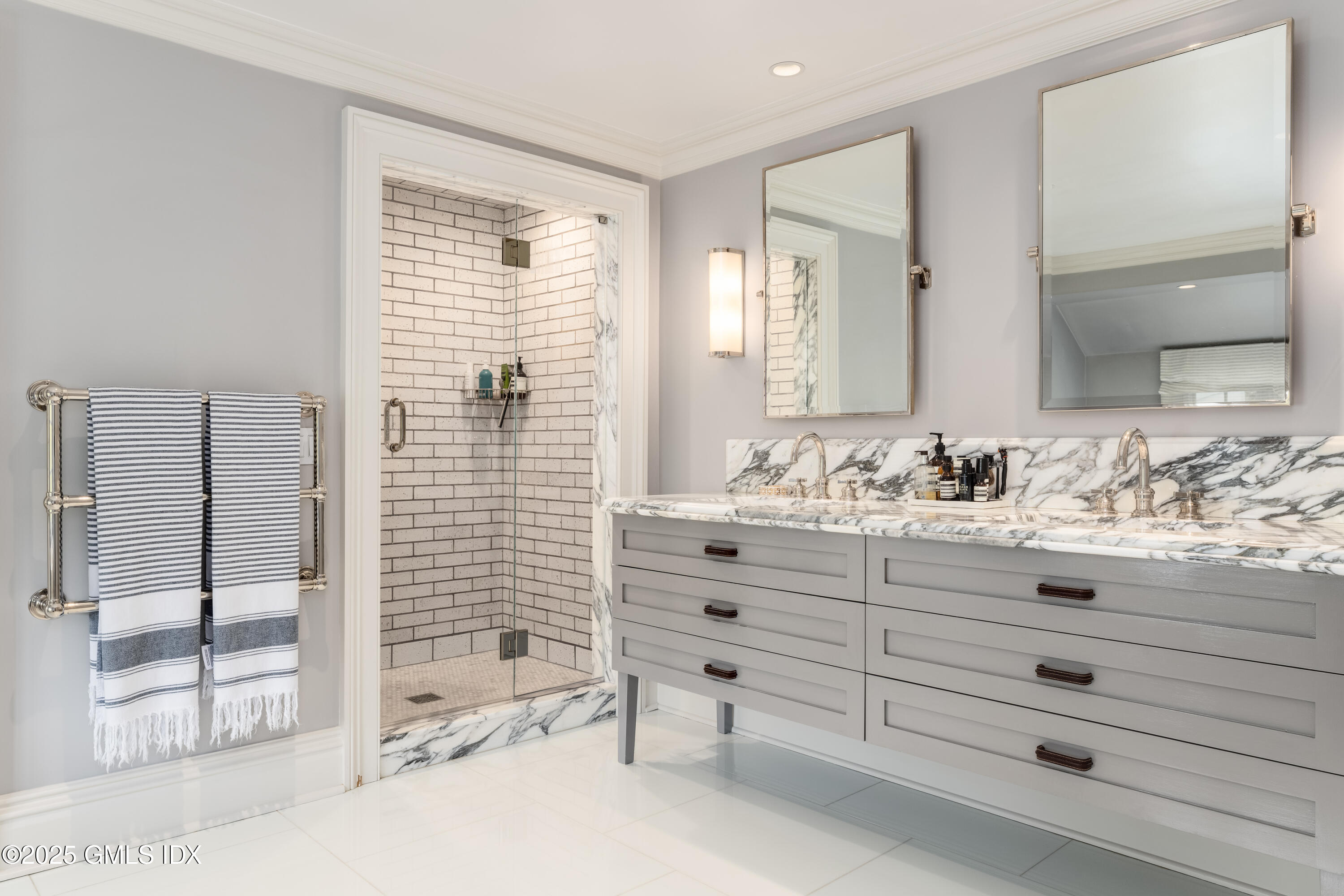 411 Stanwich Road Greenwich, CT 06830 - Photo 20 of 36 Primary Bathroom with Radiant Heat