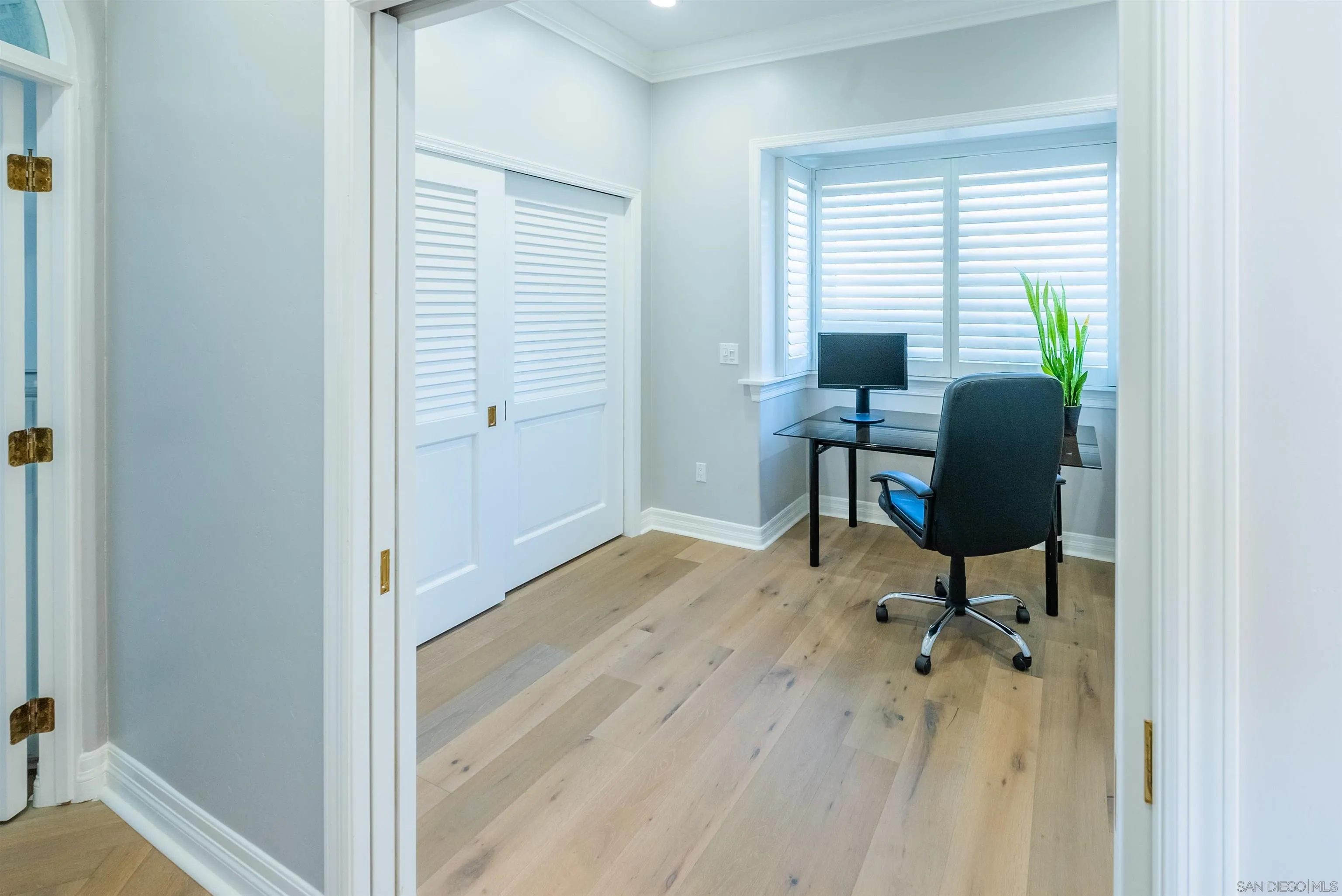 29 The Point Coronado, CA 92118 - Photo 37 of 52 a view of a workspace with furniture and a window