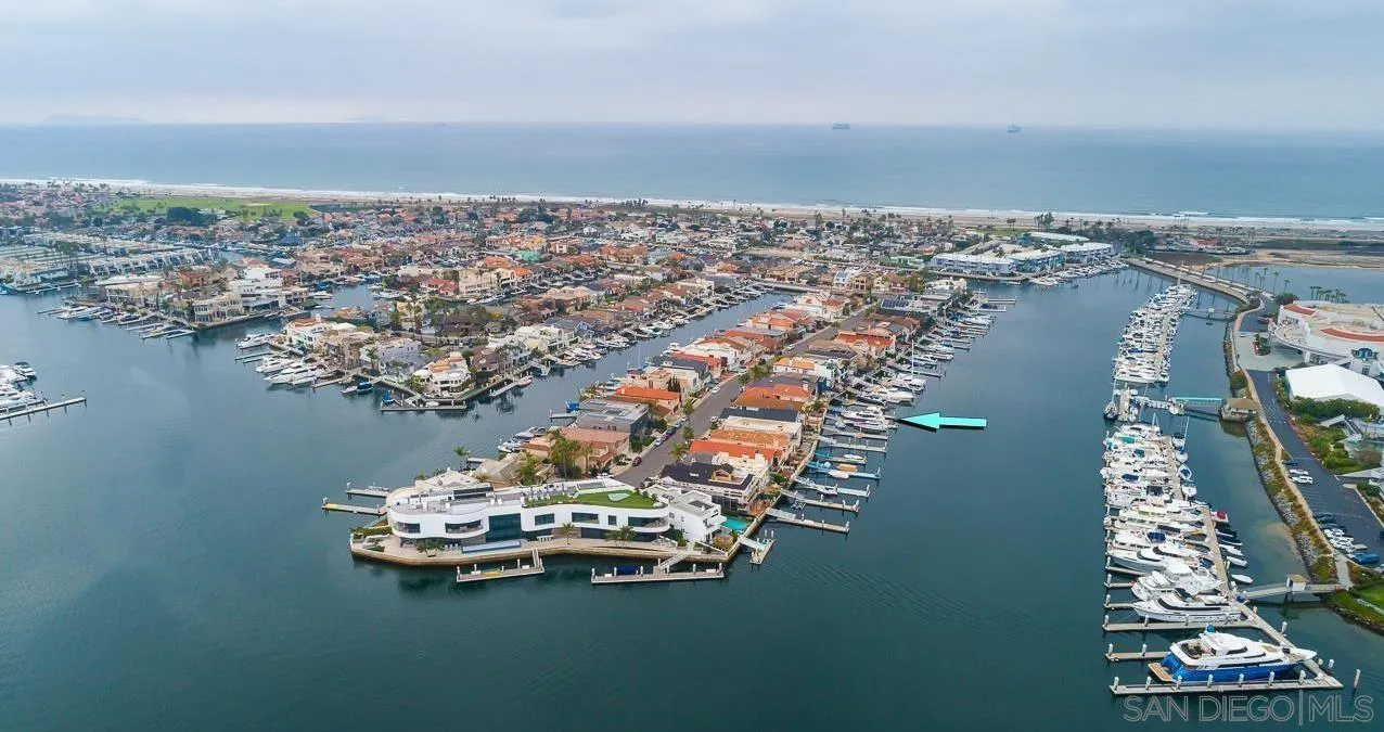 29 The Point Coronado, CA 92118 - Photo 40 of 52 an aerial view of a house with a lake view