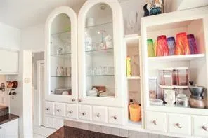 a view of a bathroom with a window