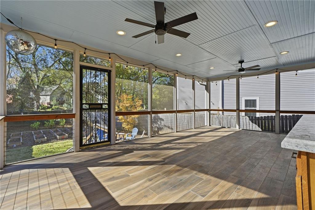 1530 South Gordon Street Southwest Atlanta, GA 30310 - Photo 42 of 46 a view of a hallway with a chandelier