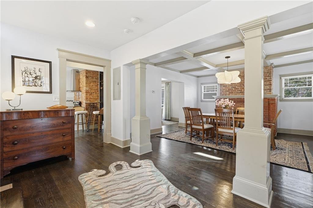 1530 South Gordon Street Southwest Atlanta, GA 30310 - Photo 9 of 46 a living room with furniture and wooden floor