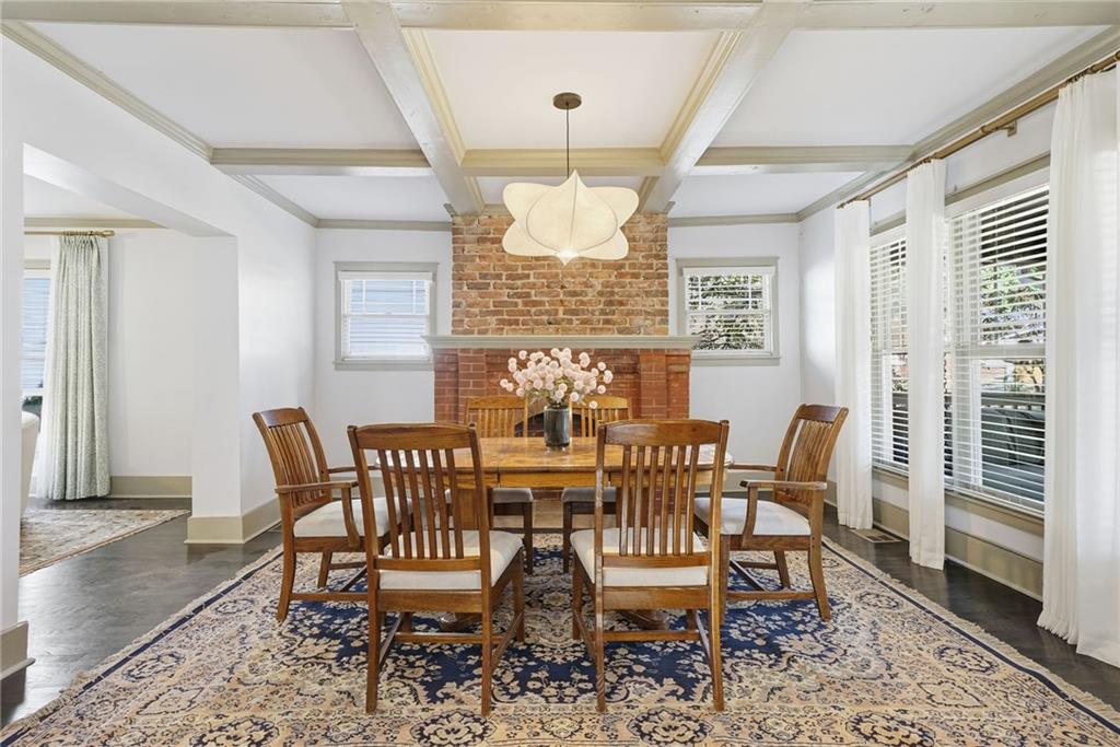 1530 South Gordon Street Southwest Atlanta, GA 30310 - Photo 10 of 46 a view of a dining room with furniture window and wooden floor