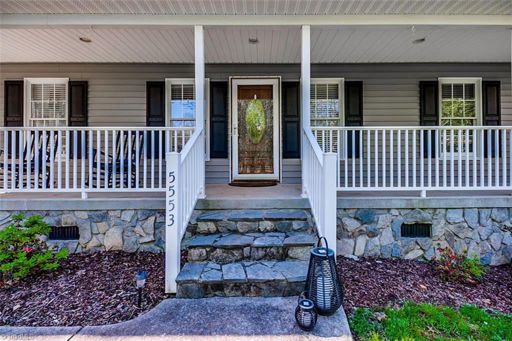 Large rocking chair front porch