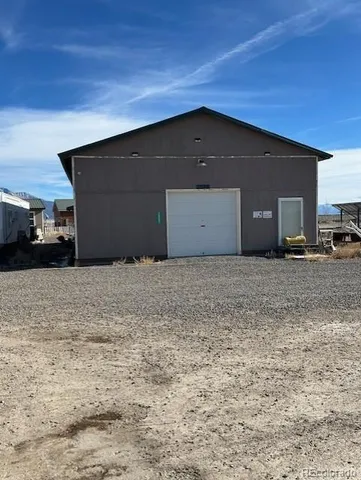 a front view of building