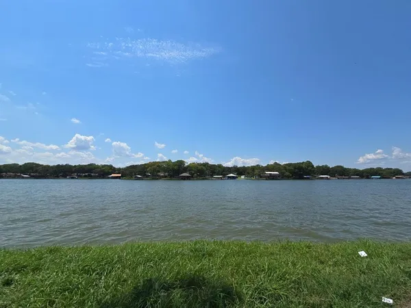a view of a lake and mountain view