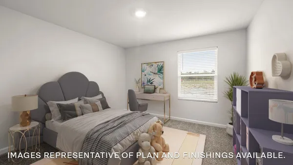 a bedroom with a bed a window and dresser