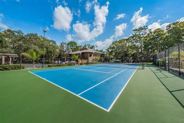 a view of a tennis court