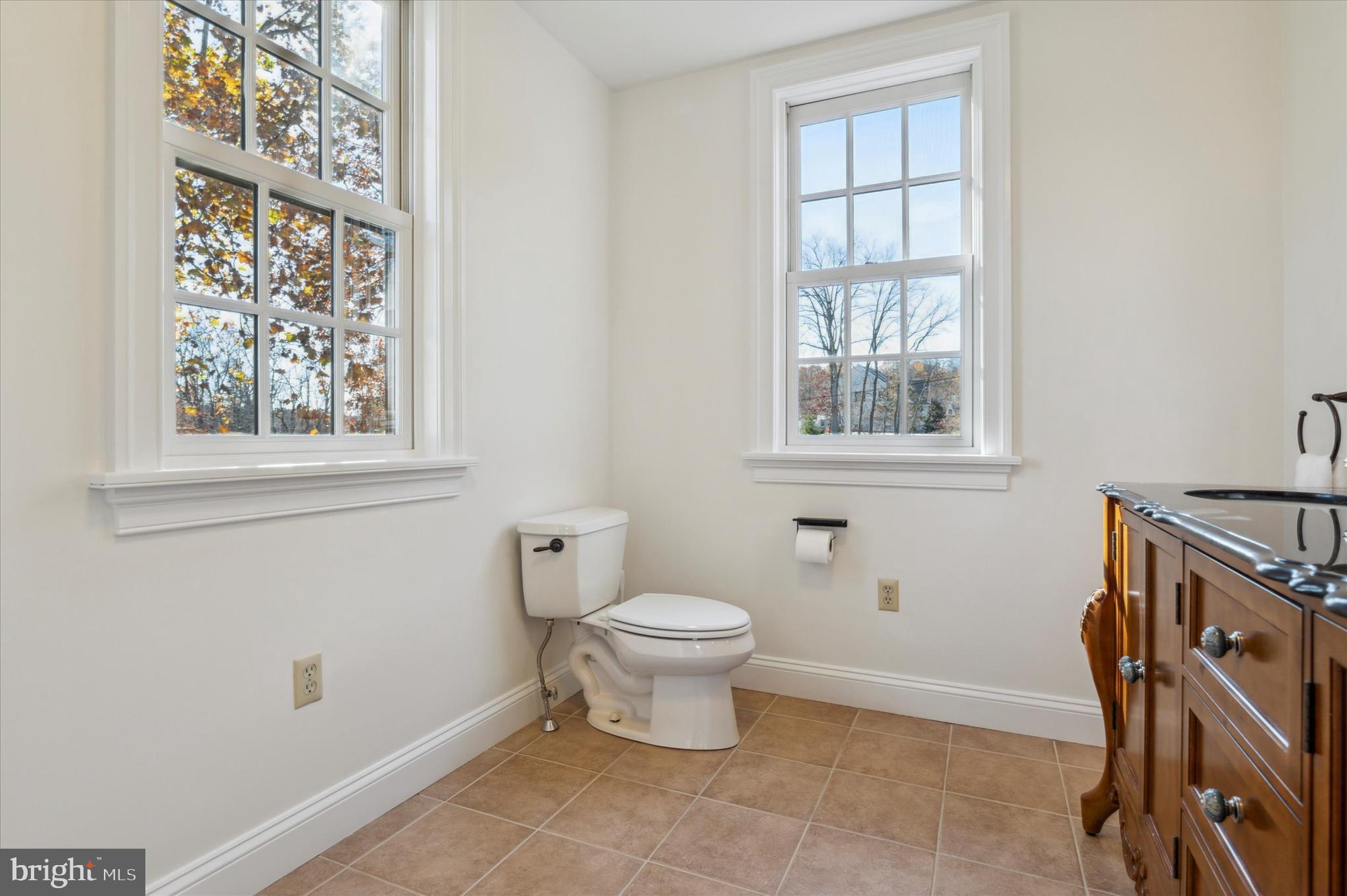 2 Fox Run Road Chester Springs, PA 19425 - Photo 45 of 103 a bathroom with a toilet a sink and a window