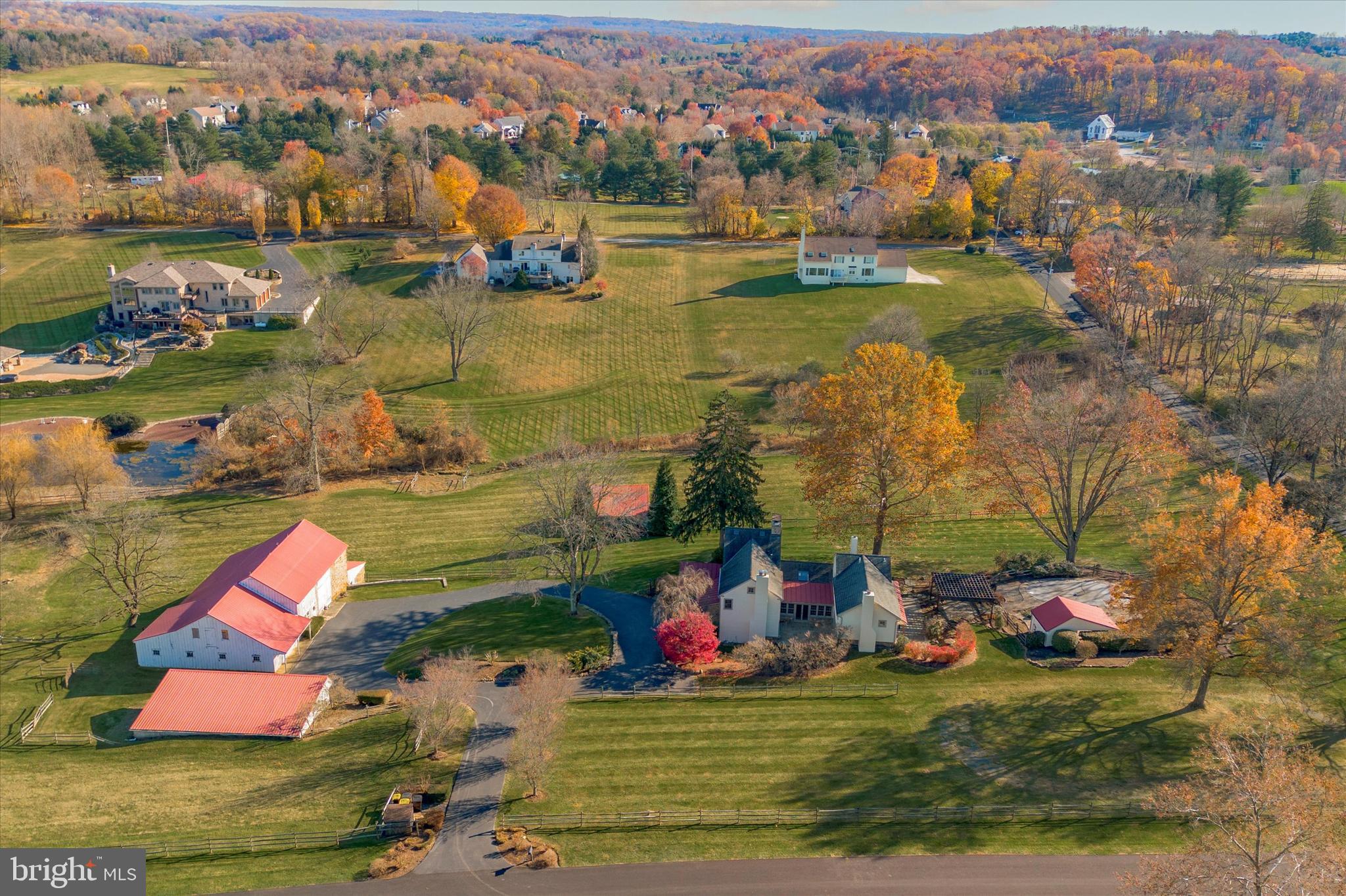 2 Fox Run Road Chester Springs, PA 19425 - Photo 64 of 103 an aerial view of residential houses with outdoor space