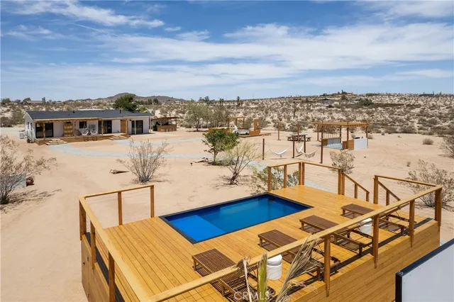 a view of a terrace with chairs