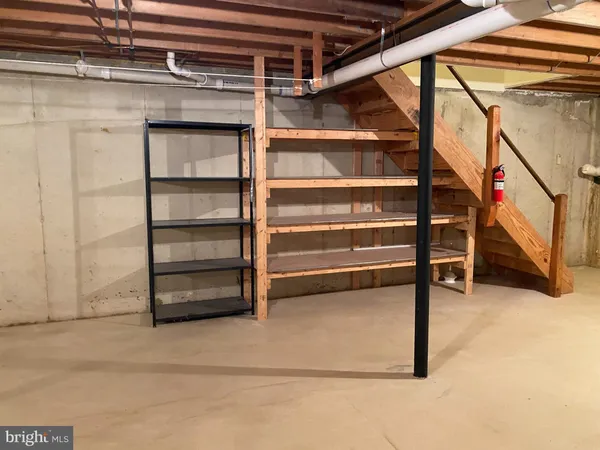 a view of an empty storage area