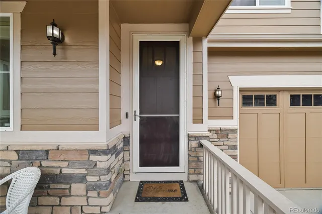 a view of a entryway door of the house