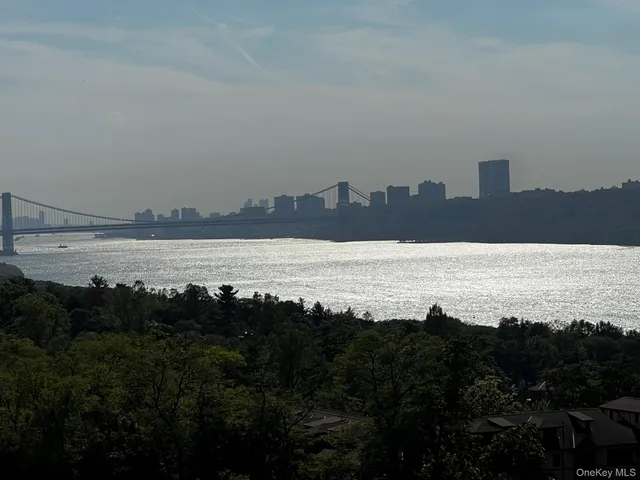 a view of a lake and a city