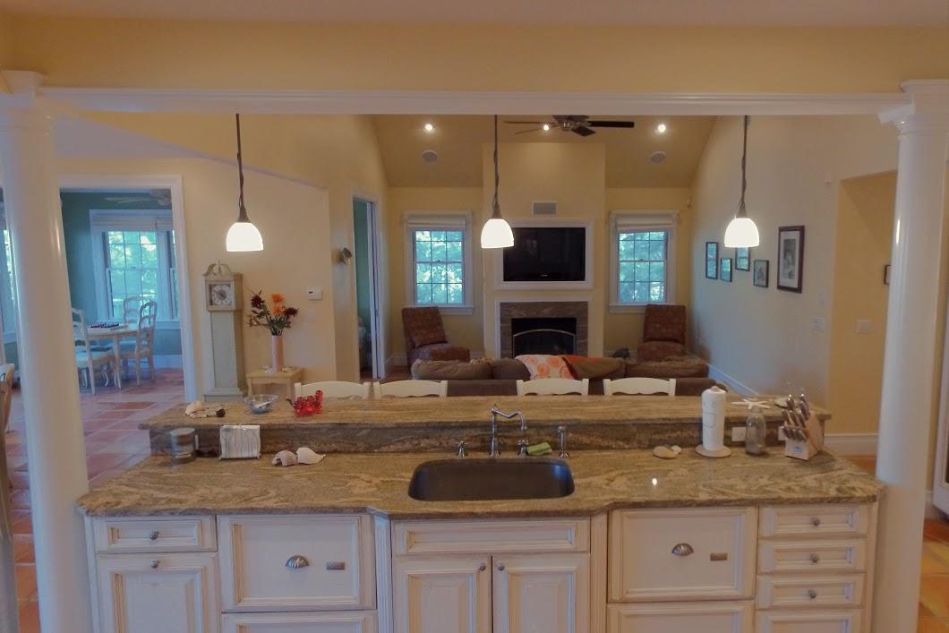 194 Fells Pond Road Mashpee, MA 02649 - Photo 7 of 34 a bathroom with a granite countertop sink and a mirror