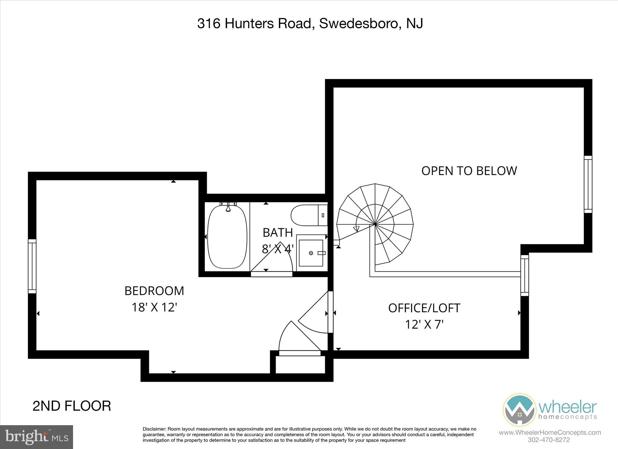 316 Hunters Road Swedesboro, NJ 08085 - Photo 32 of 32 Upper Level Floor Plan
