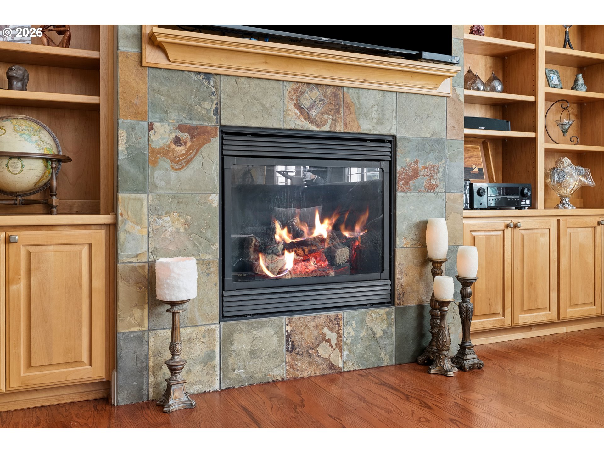 945 Northwest Angel Heights Road Stevenson, WA 98648 - Photo 6 of 41 a room with furniture and a fireplace