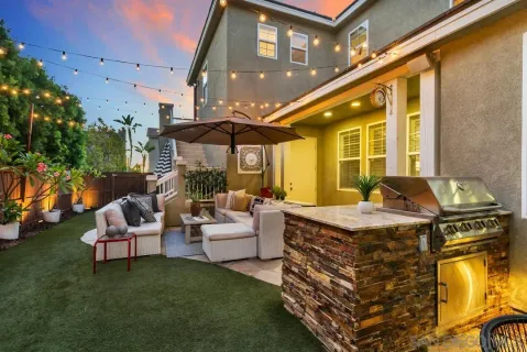 a bedroom with furniture and window