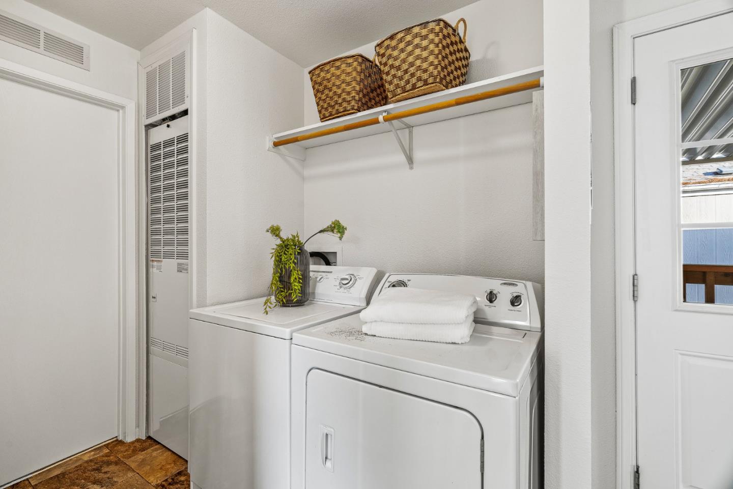 100 North Rodeo Gulch Road, Unit 1 Soquel, CA 95073 - Photo 14 of 20 a utility room with dryer and washer
