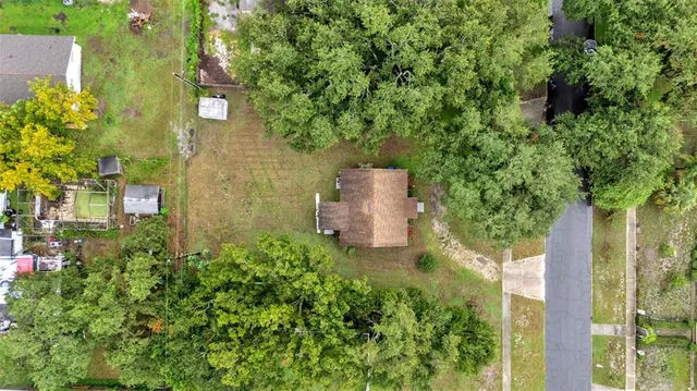 an aerial view of multiple house