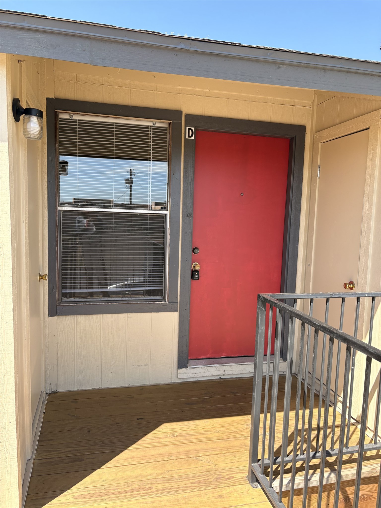 9902 Roxanna Drive, Unit D Austin, TX 78748 - Photo 14 of 19 Front door with small outdoor space