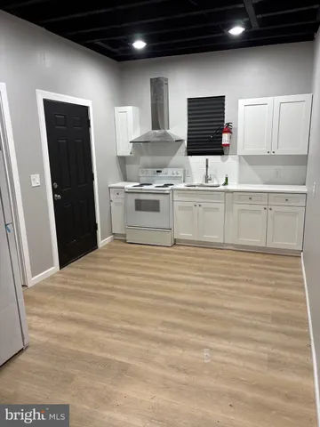 a view of wooden door