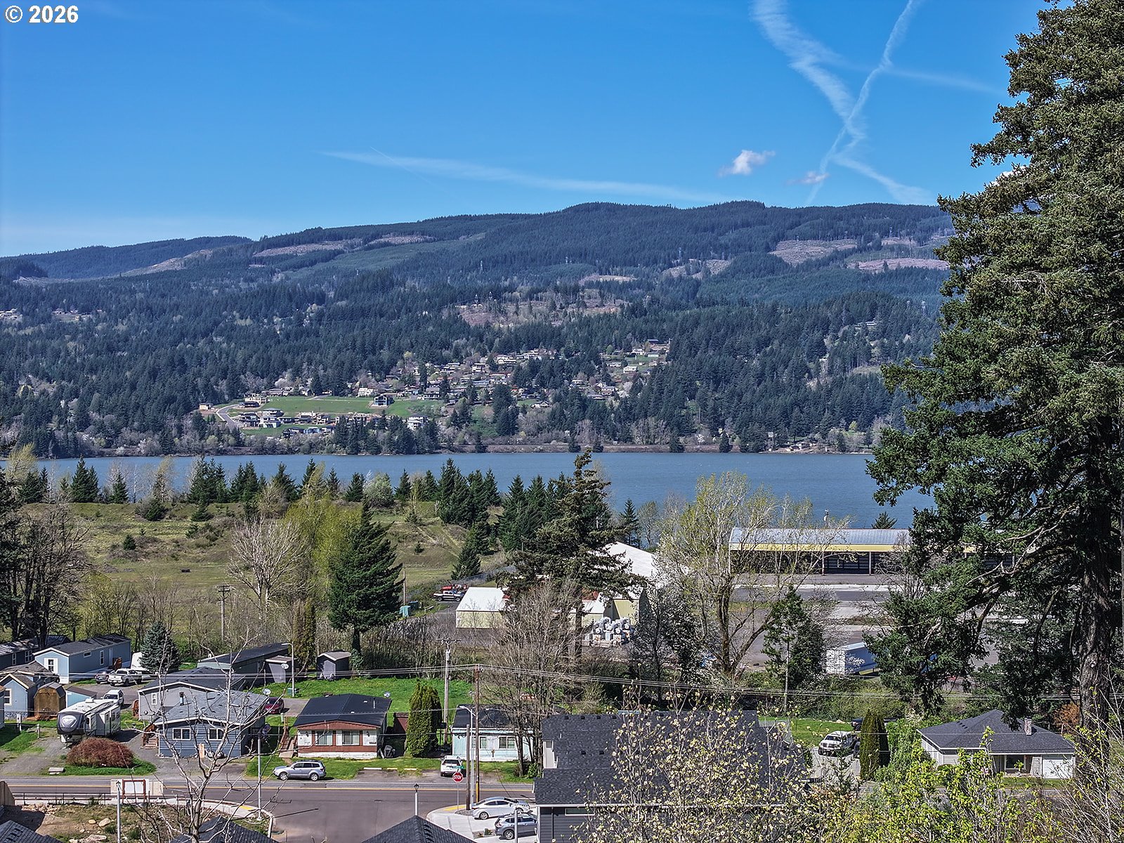 Manchester Drive Cascade Locks, OR 97014 - Photo 2 of 12 an aerial view of multiple house