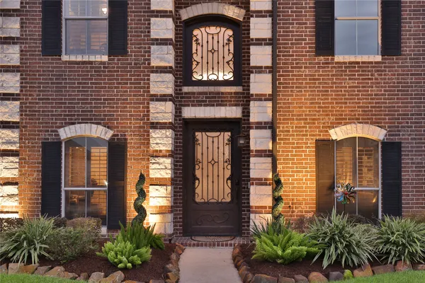 a front view of a house