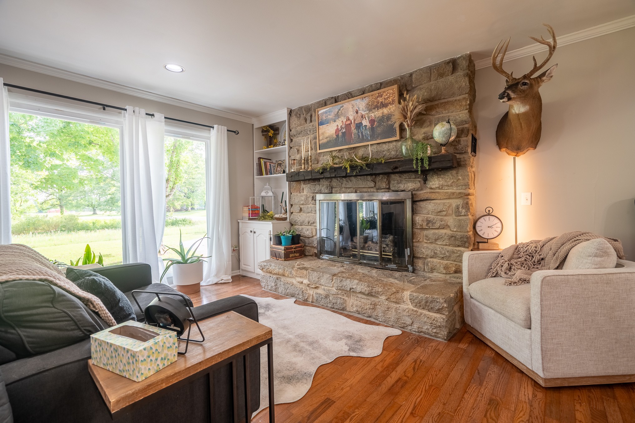 120 Revilo Road Leoma, TN 38468 - Photo 7 of 27 a living room with furniture and a large window