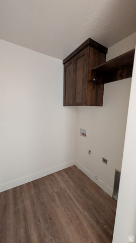 26063 North 8800th West Portage, UT 84331 - Photo 6 of 9 Dedicated laundry area featuring wood-finish flooring, white walls, and white baseboards