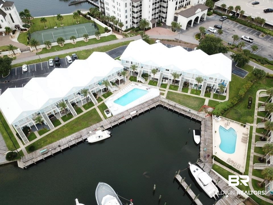 3575 Bayou Road, Unit A 10 Orange Beach, AL 36561 - Photo 22 of 31 Birds eye view of property featuring a water view