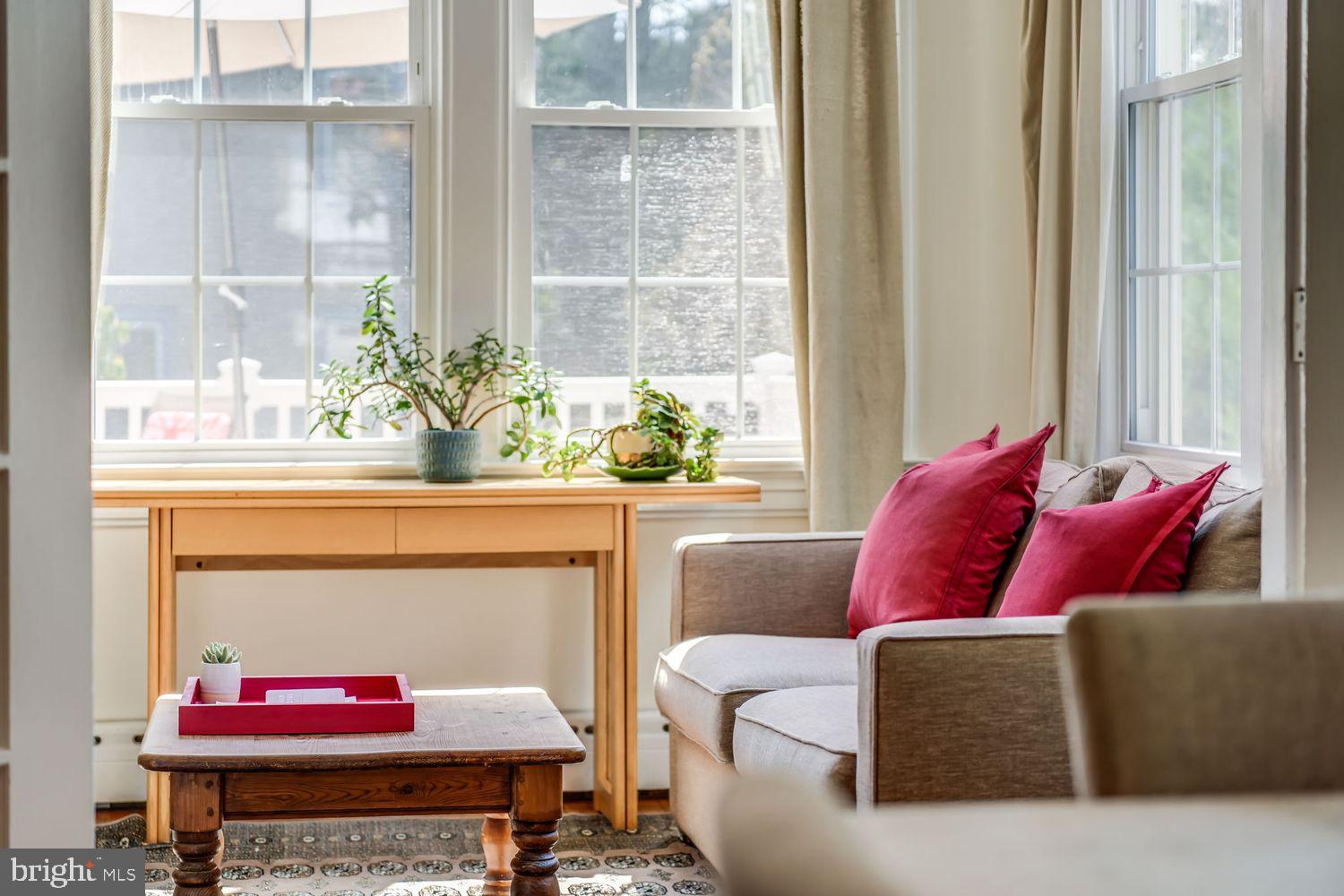 3614 Ordway Street Northwest Washington, DC 20016 - Photo 15 of 81 a living room with furniture and a potted plant