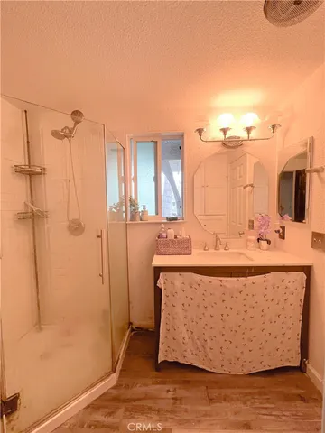 a view of bathroom with shower