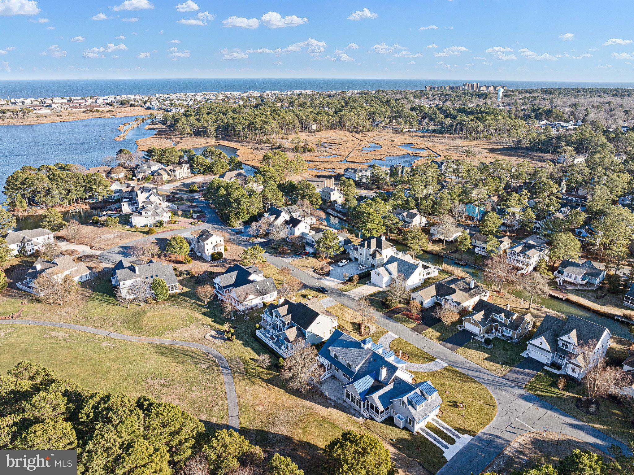 403 Canal Way East Bethany Beach, DE 19930 - Photo 50 of 51 an aerial view of residential houses with outdoor space