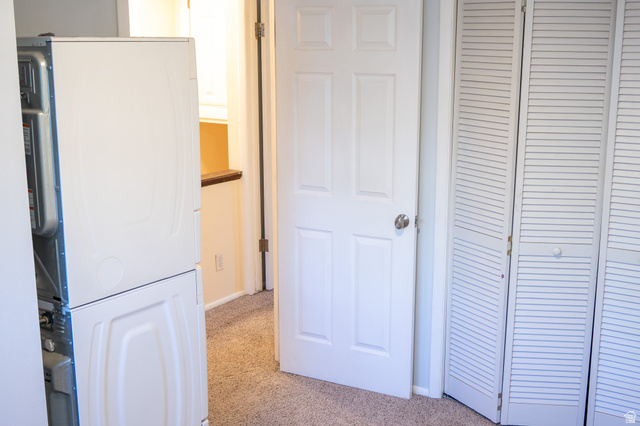 1269 North 400 East, Unit 3 Logan, UT 84341 - Photo 17 of 23 White six-panel interior door with a brushed nickel knob