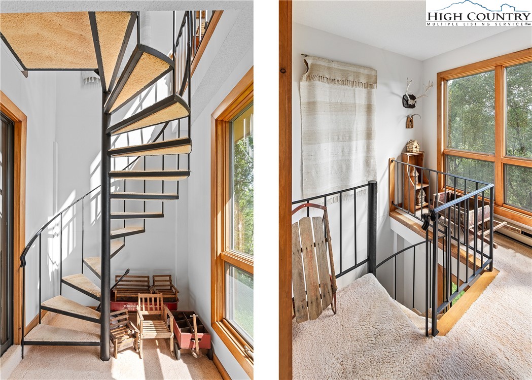 2811 Georges Gap Road Vilas, NC 28692 - Photo 24 of 50 a view of entryway with wooden floor and windows