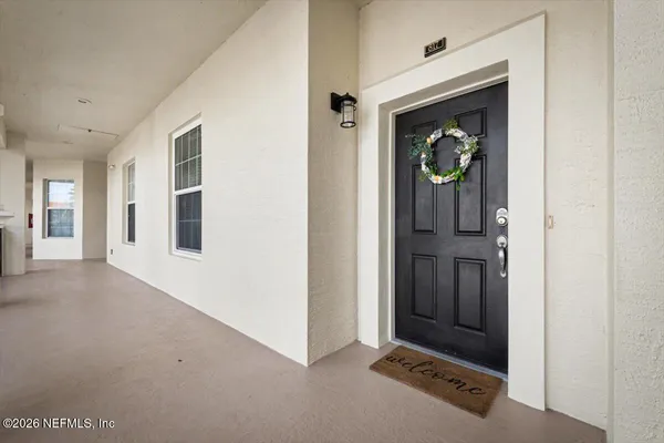 a view of an entryway door