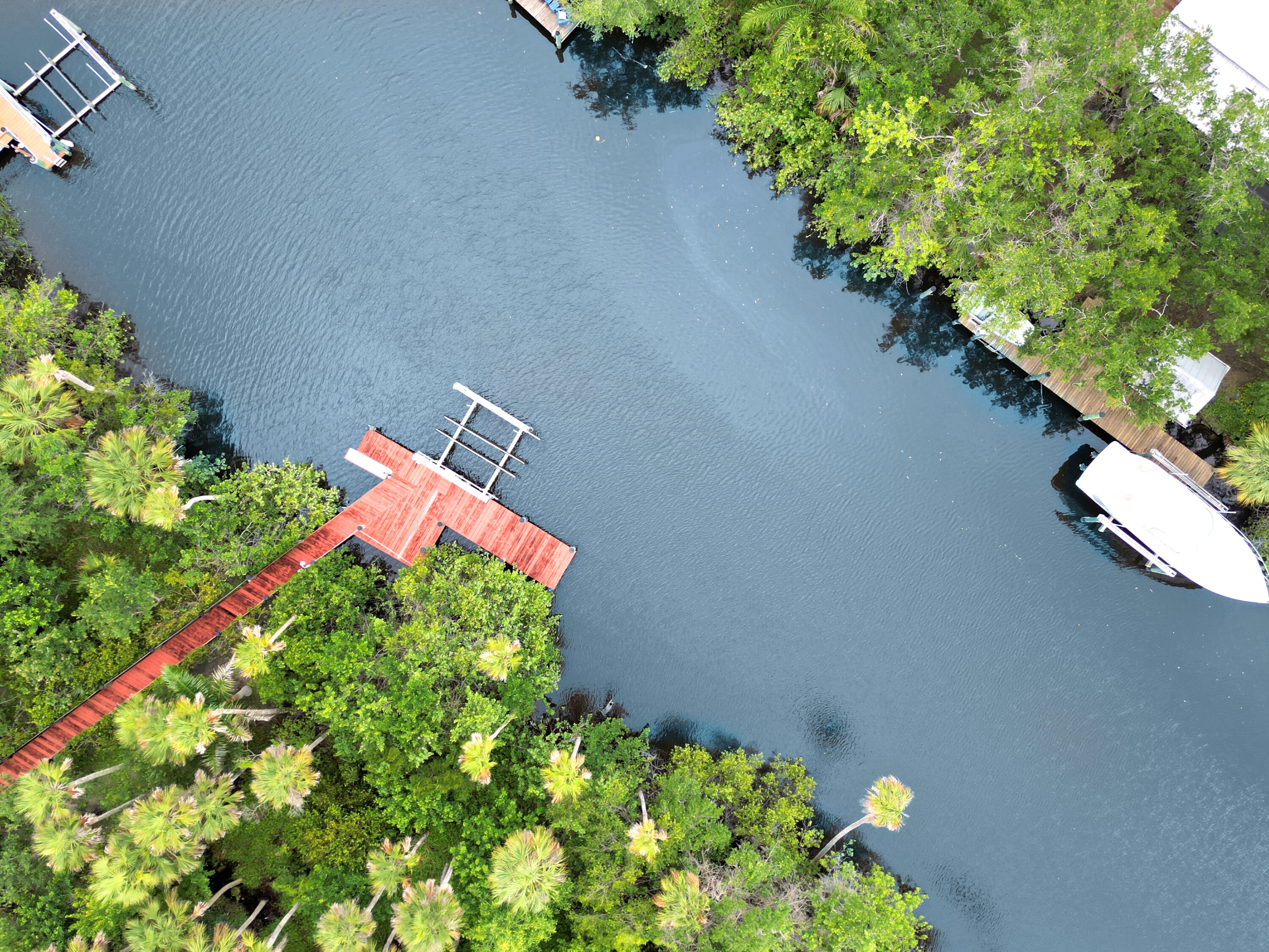 299 Southwest Lost River Road Stuart, FL 34997 - Photo 2 of 27 Dock overhead aerial