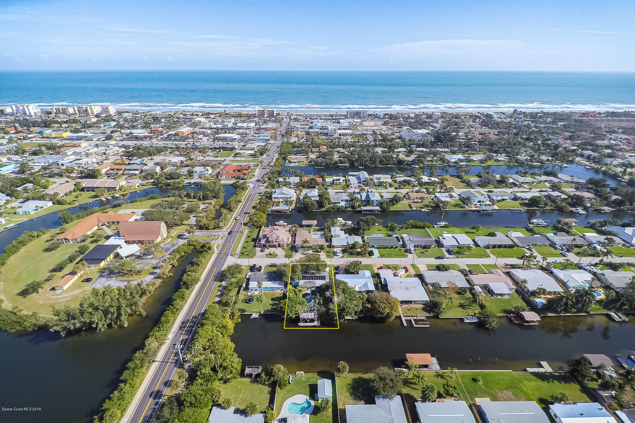 102 Boca Ciega Road Cocoa Beach, FL 32931 - Photo 3 of 24 Boce Ciega Drone-4