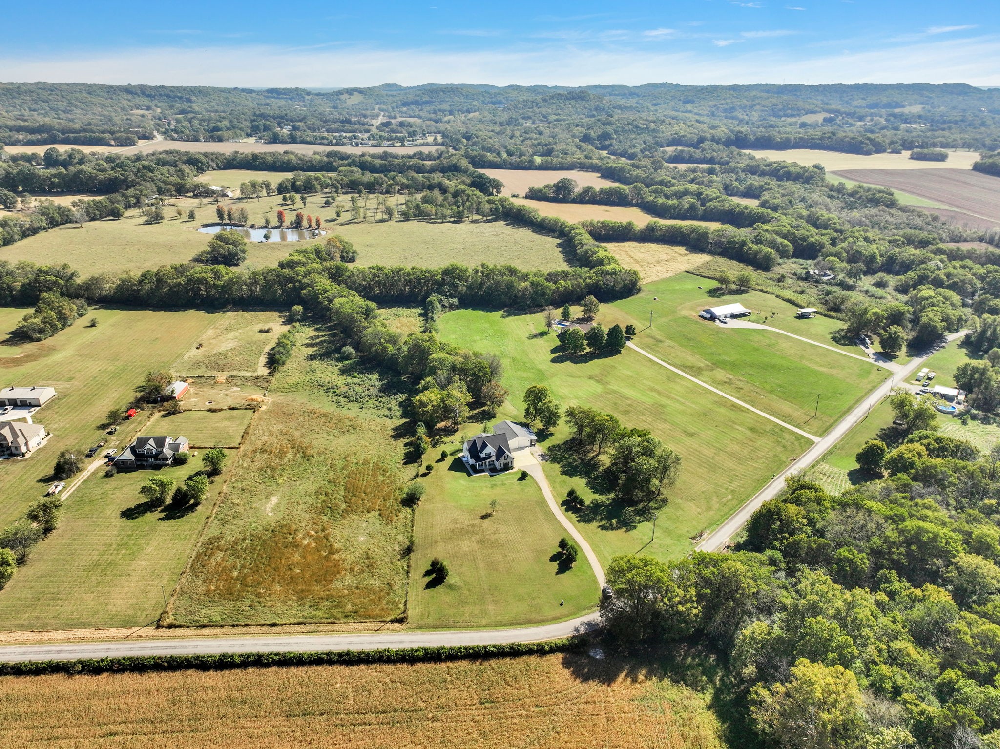 3917 Buck Matthews Road Columbia, TN 38401 - Photo 59 of 60 an aerial view of residential houses with outdoor space