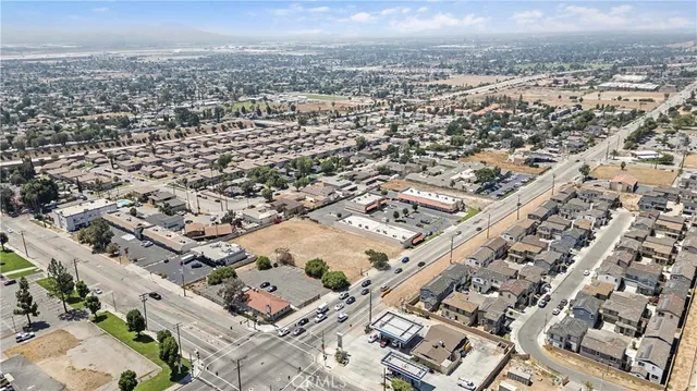 an aerial view of a city