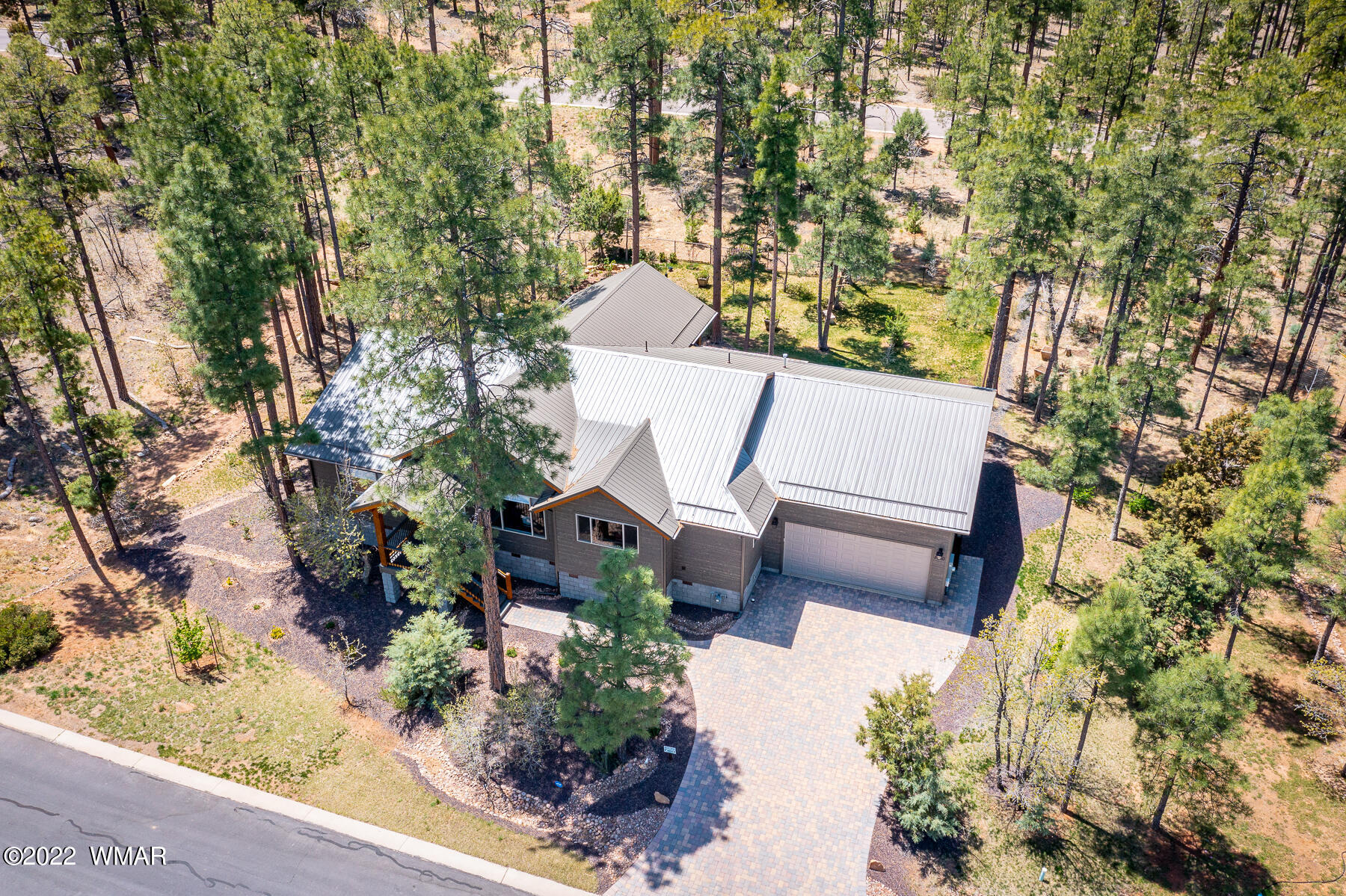 1950 Silver Tree Lane Show Low, AZ 85901 - Photo 35 of 41 an aerial view of a house with a yard basket ball court and outdoor seating