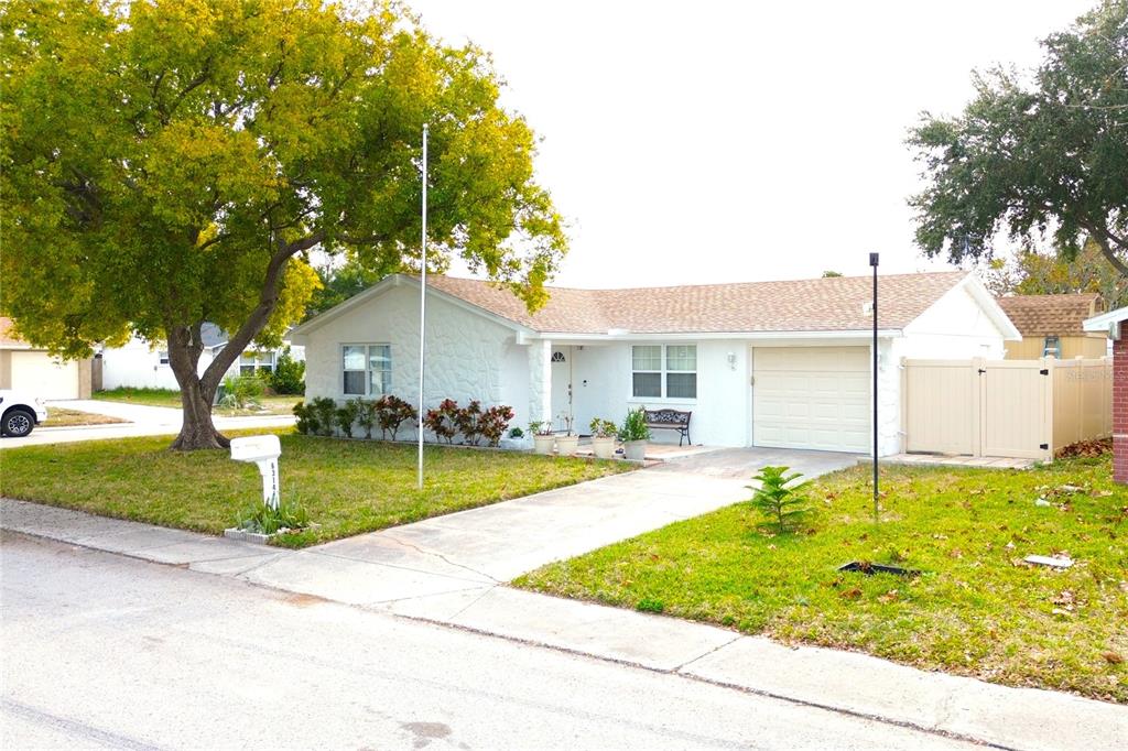 6314 Seabreeze Drive Port Richey, FL 34668 - Photo 2 of 46 a view of a house with backyard and tree